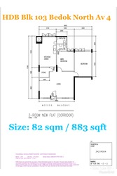 Blk 103 Bedok North Avenue 4 (Bedok), HDB 3 Rooms #202400842